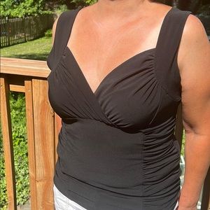 CACHE dressy draped top